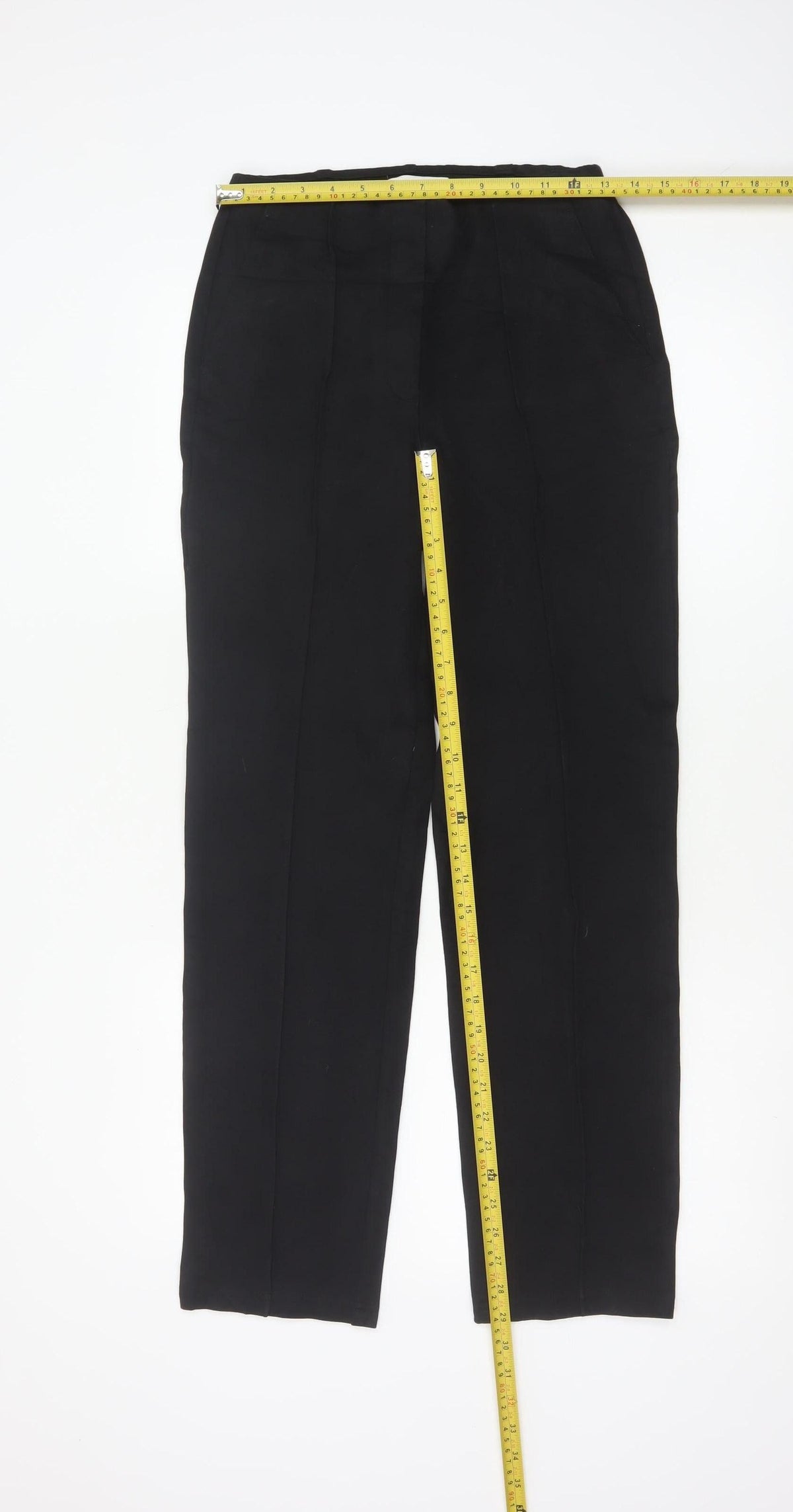 Marks and Spencer Women’s Black Size 8 Regular Straight Dress Trousers