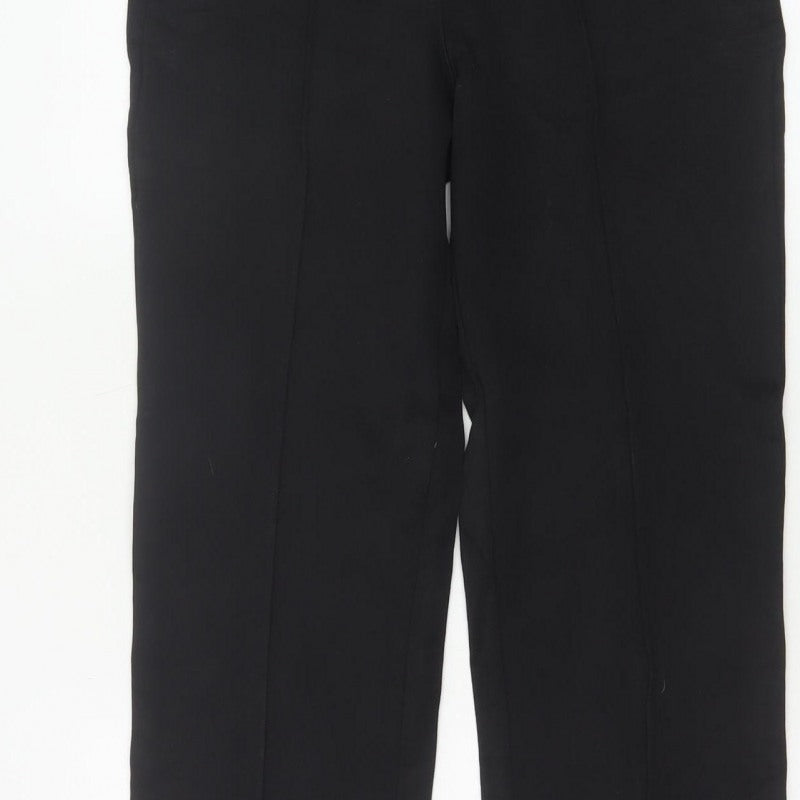 Marks and Spencer Women’s Black Size 8 Regular Straight Dress Trousers