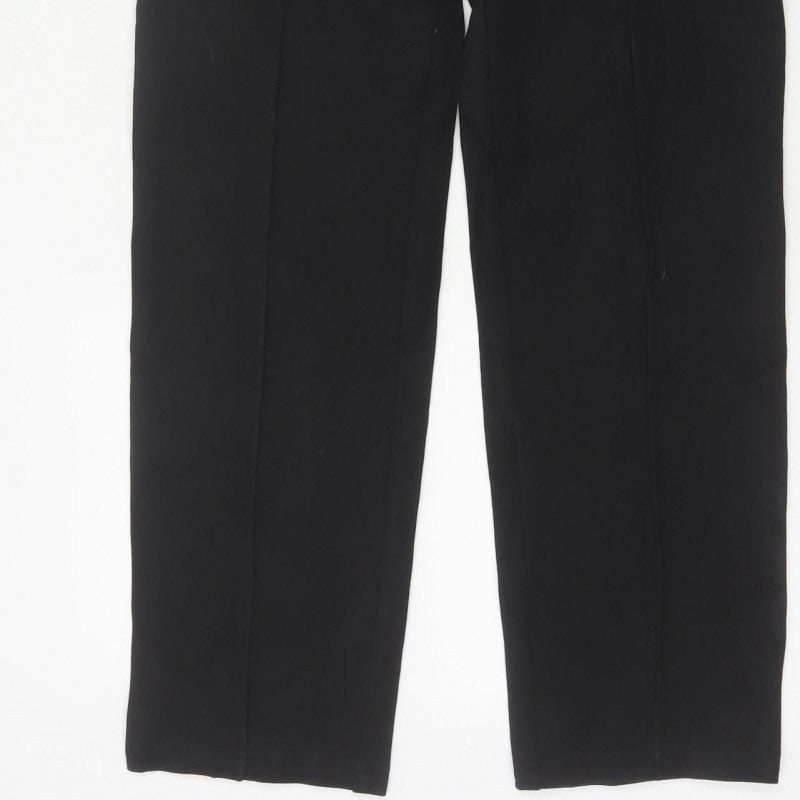 Marks and Spencer Women’s Black Size 8 Regular Straight Dress Trousers
