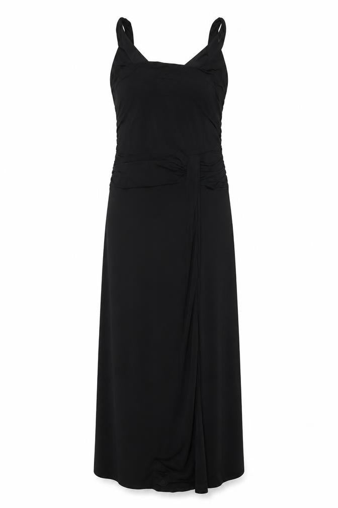 Coast Women’s Black UK 12 Ruched Square Neck Mermaid Maxi Dress