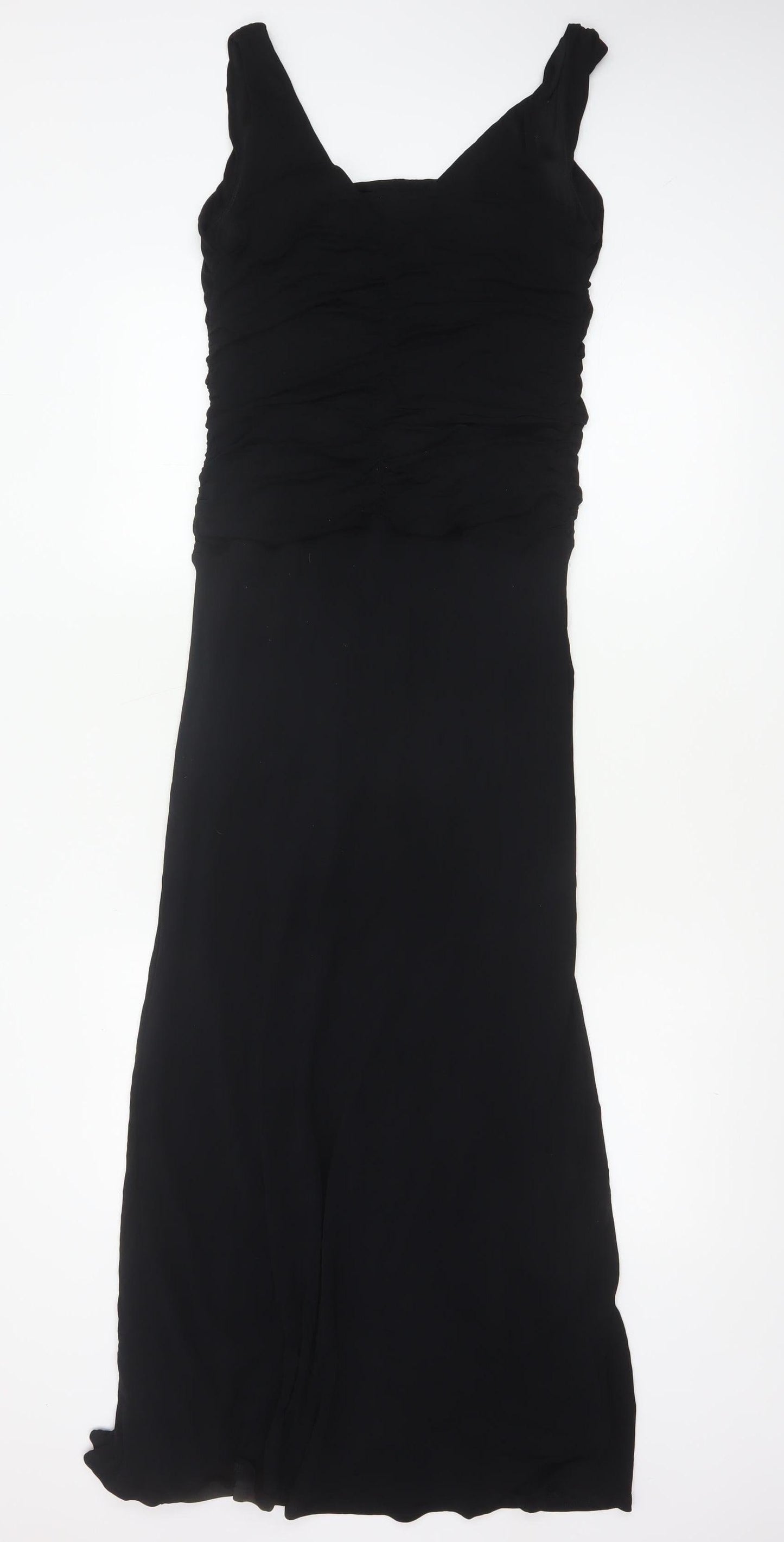 Coast Women’s Black UK 12 Ruched Square Neck Mermaid Maxi Dress