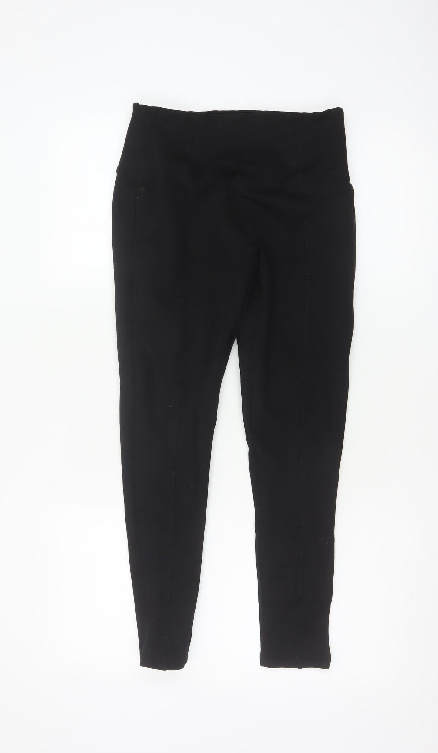 Marks & Spencer Women Black UK 10 High Waist Skinny Stretch Leggings