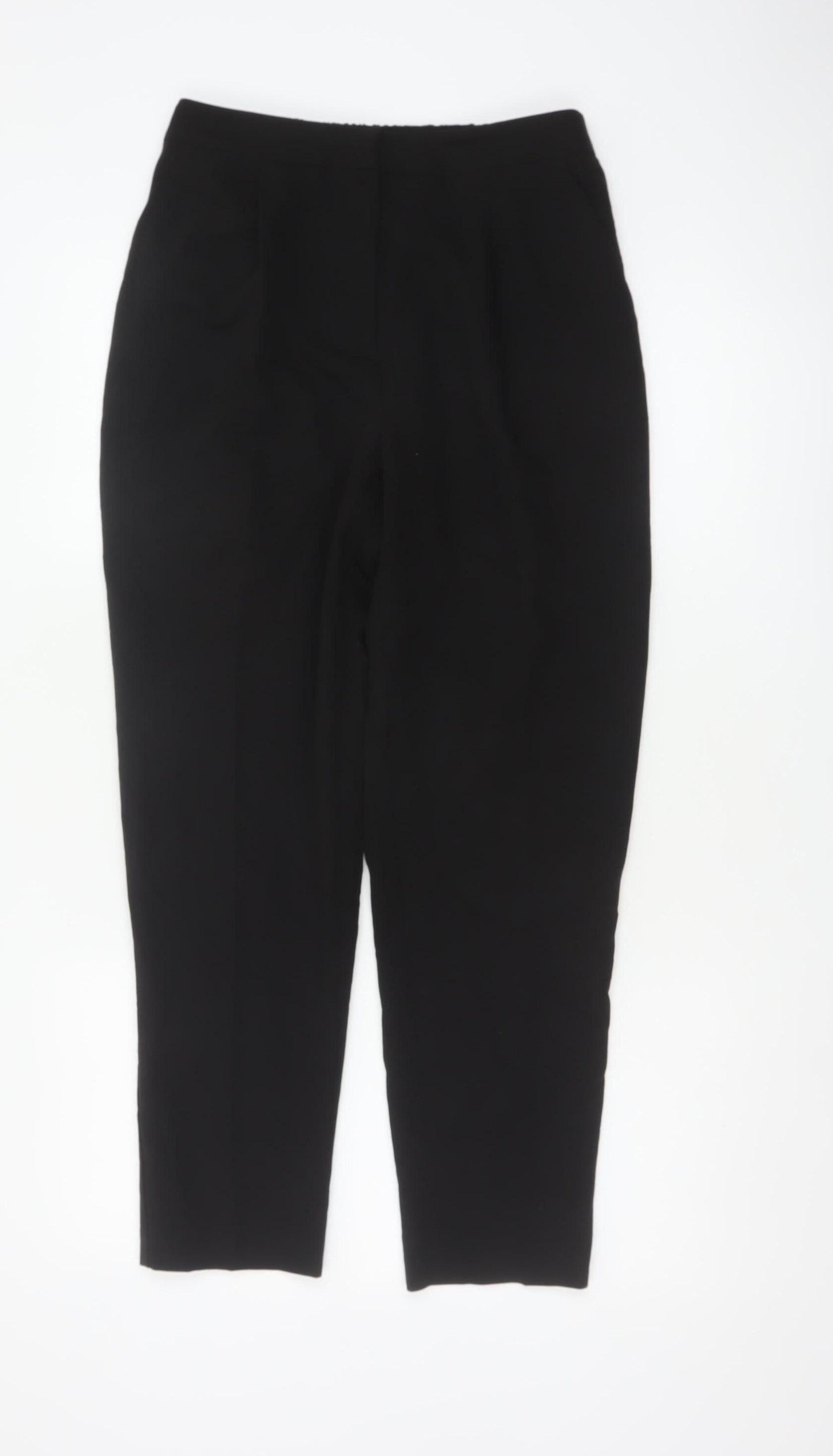 New Look Women’s Black UK 10 Tapered Elastic Waist Work Trousers