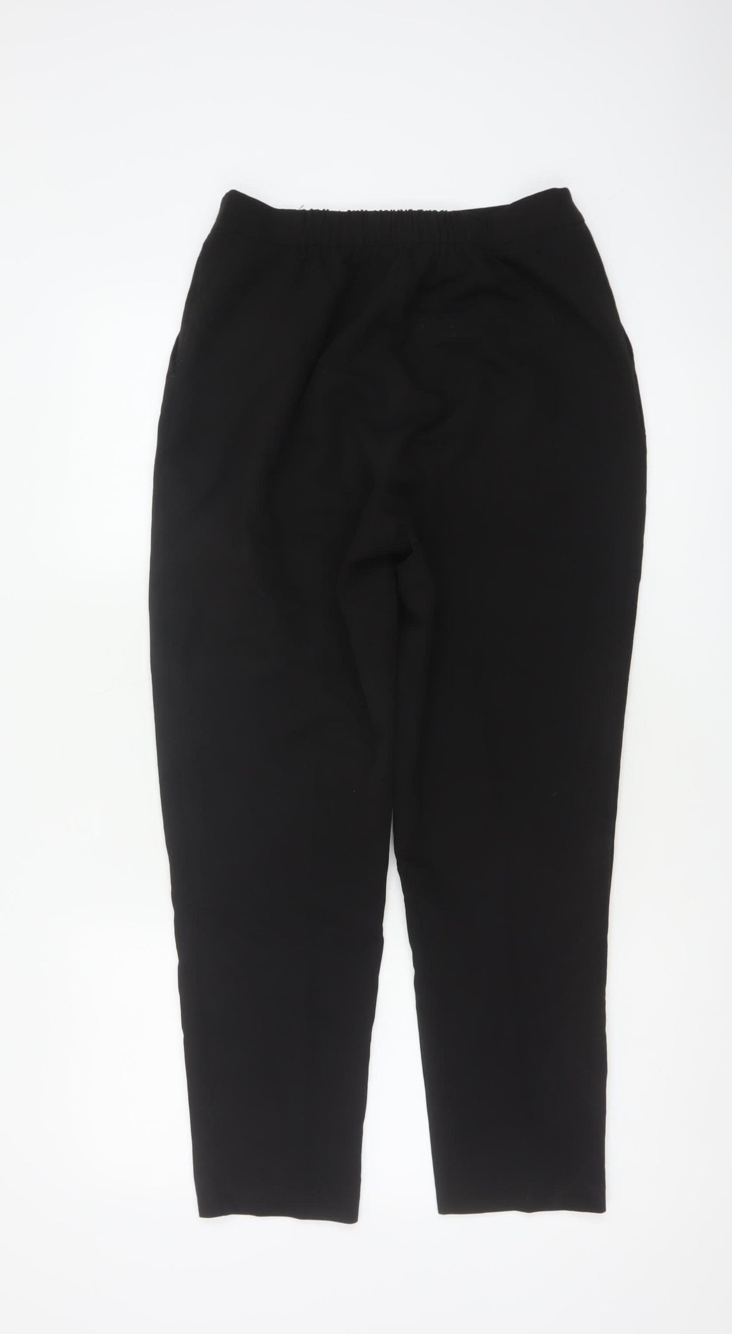 New Look Women’s Black UK 10 Tapered Elastic Waist Work Trousers
