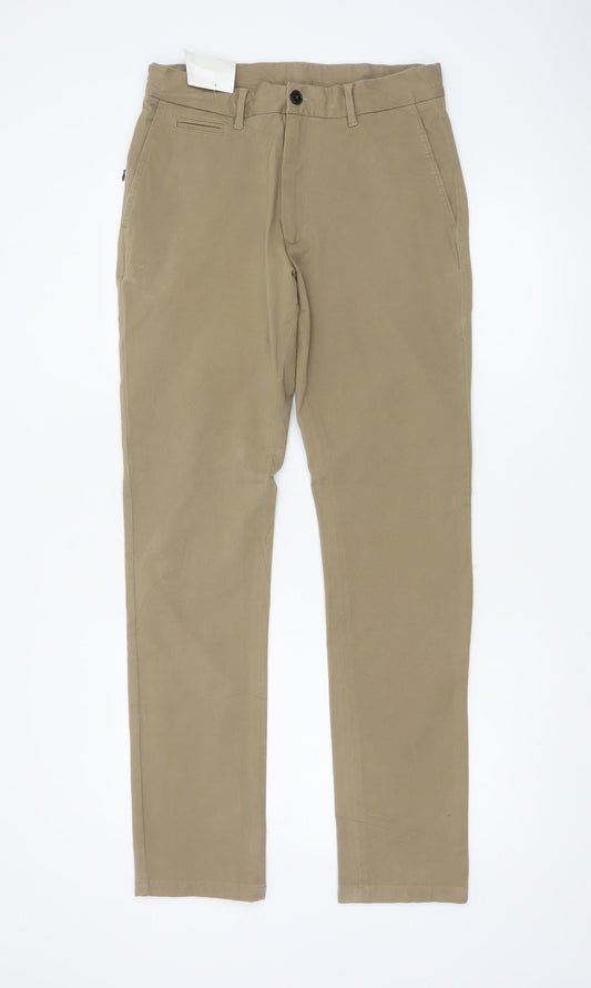 Marks and Spencer Men's Beige 30 Slim Ultimate Chino Stretch Trousers