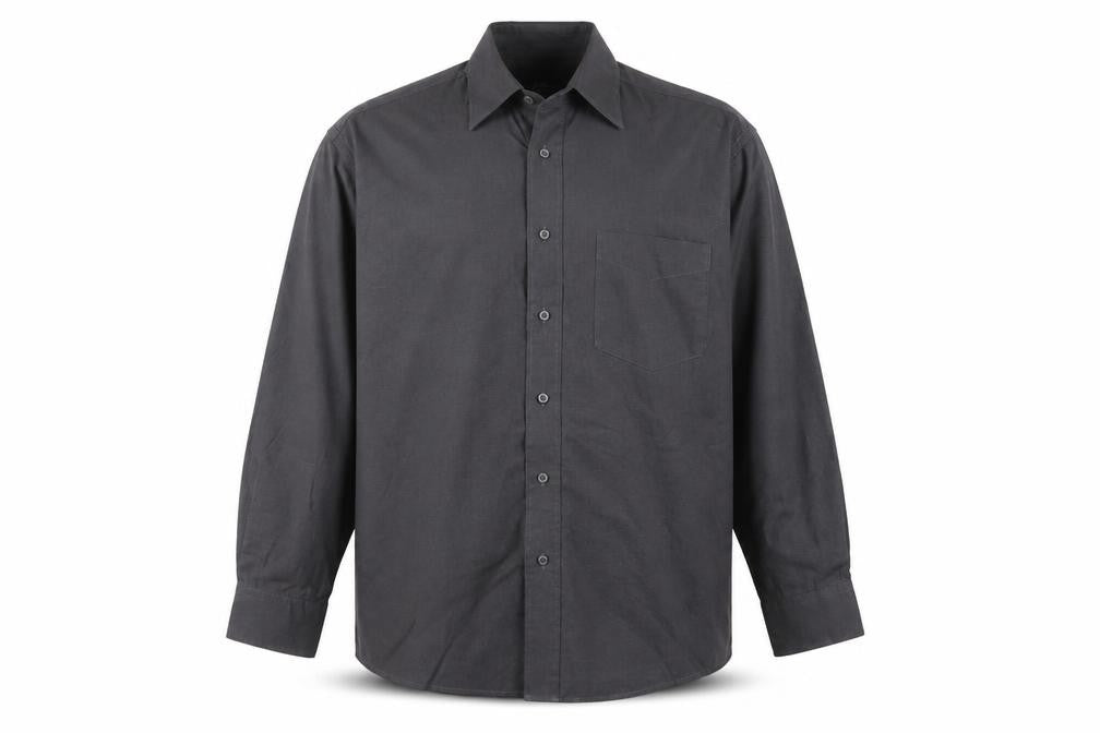Blazer Shirtmakers Men's Black 15.5 Cotton Rich Long Sleeve Shirt