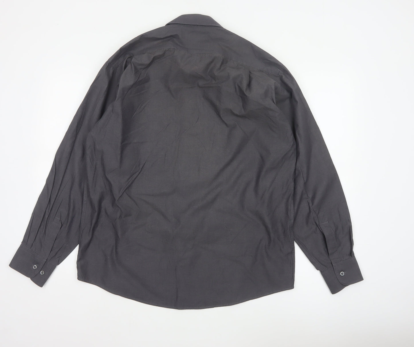 Blazer Shirtmakers Men's Black 15.5 Cotton Rich Long Sleeve Shirt