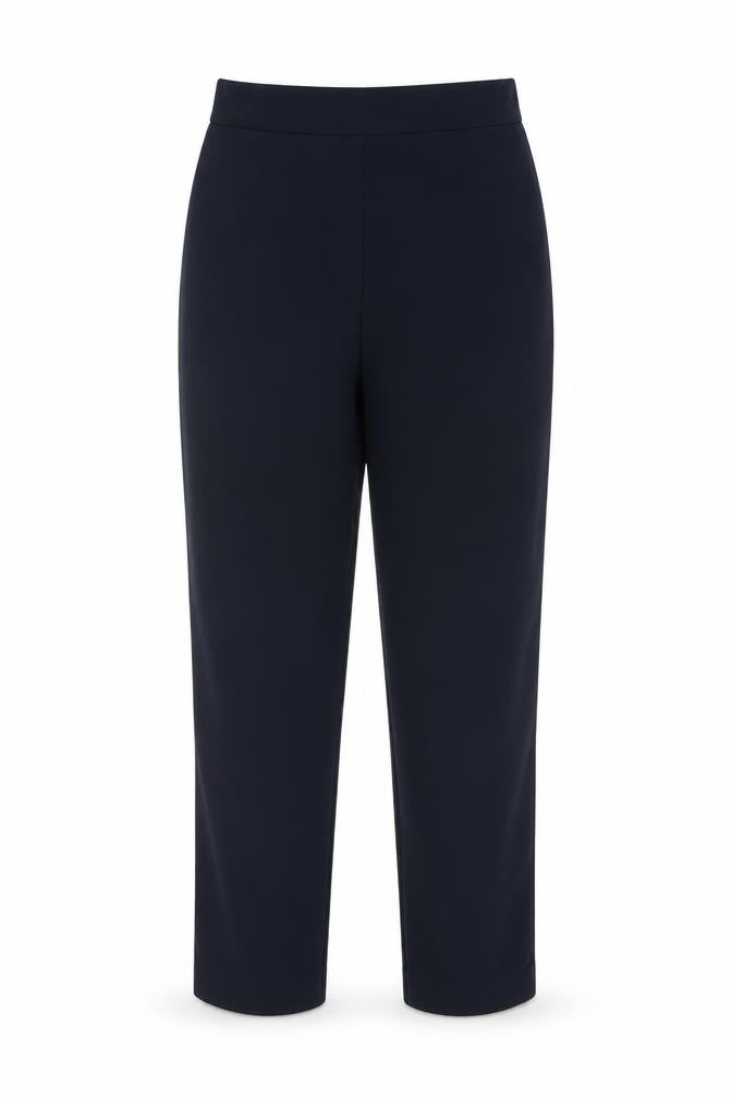 Marks & Spencer Women's Navy UK 12 Short Tapered Dress Trousers