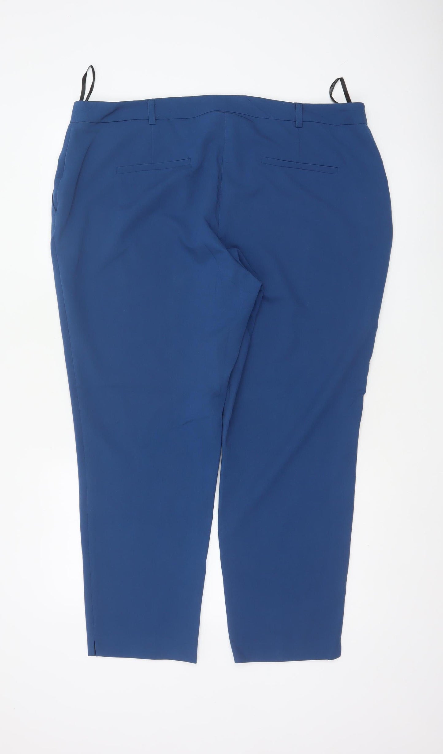 Dorothy Perkins Women Blue UK 18 Tailored Tapered Work Trousers