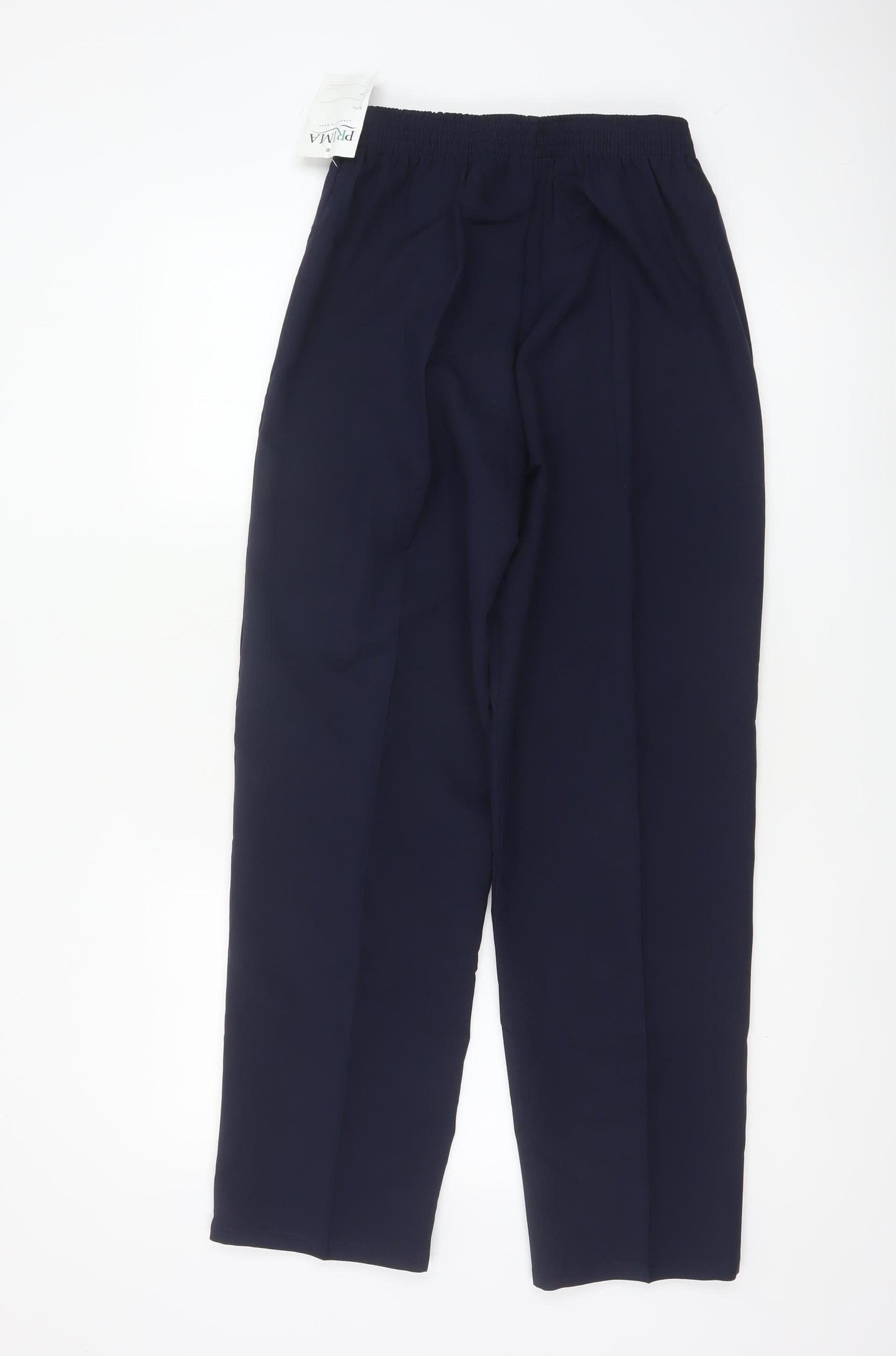 PRIMA Women’s Blue Size 12 Straight Leg Corporate Dress Trousers