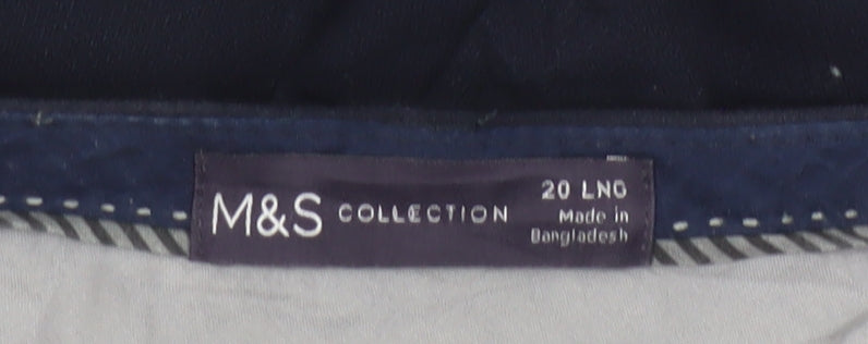 Marks & Spencer Women’s Navy Size 20 Tapered Work Trousers