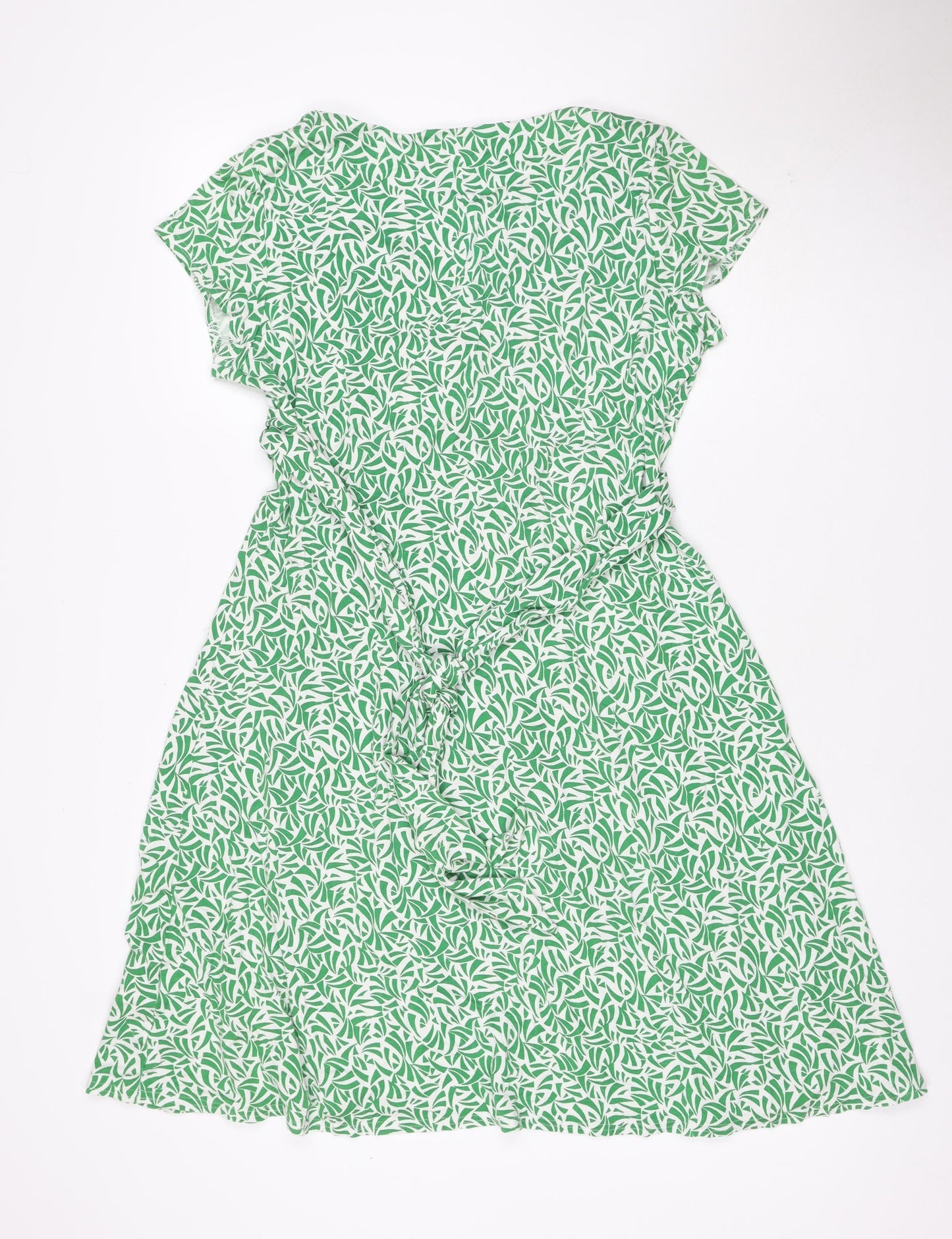 Phase Eight Women Green Size 14 One Shoulder Ruched Knee Dress