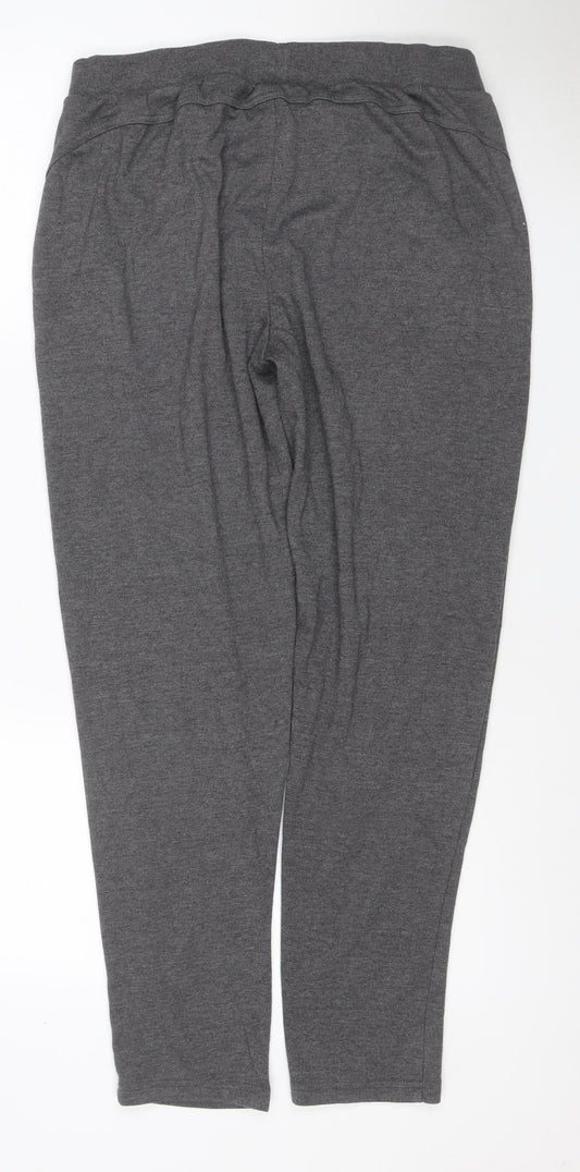 Lonsdale London Women’s Grey UK 16 Jogger Sweatpants Logo