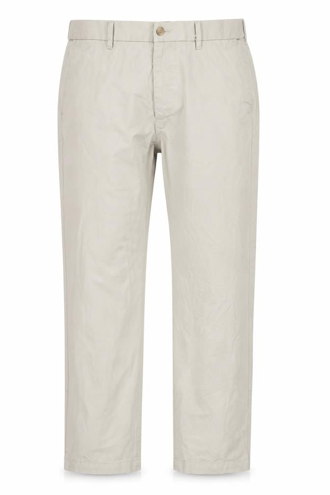 Marks and Spencer Men Beige 36W 31L Blue Harbour Cotton Chino Trousers
