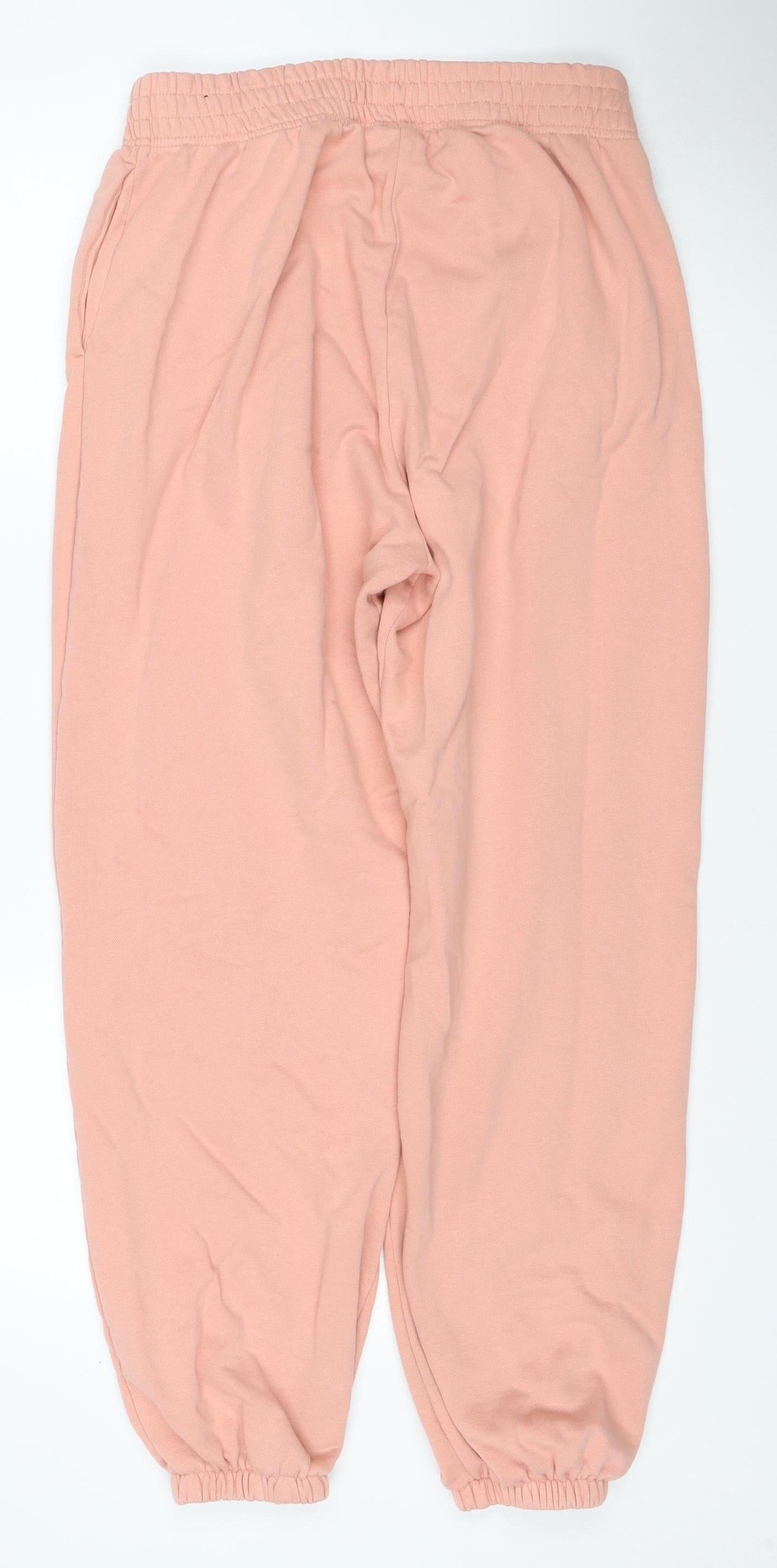 Nike Women Pink M Jogger Sweatpants Elastic Waist Logo