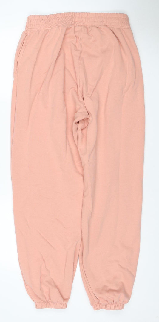 Nike Women Pink M Jogger Sweatpants Elastic Waist Logo