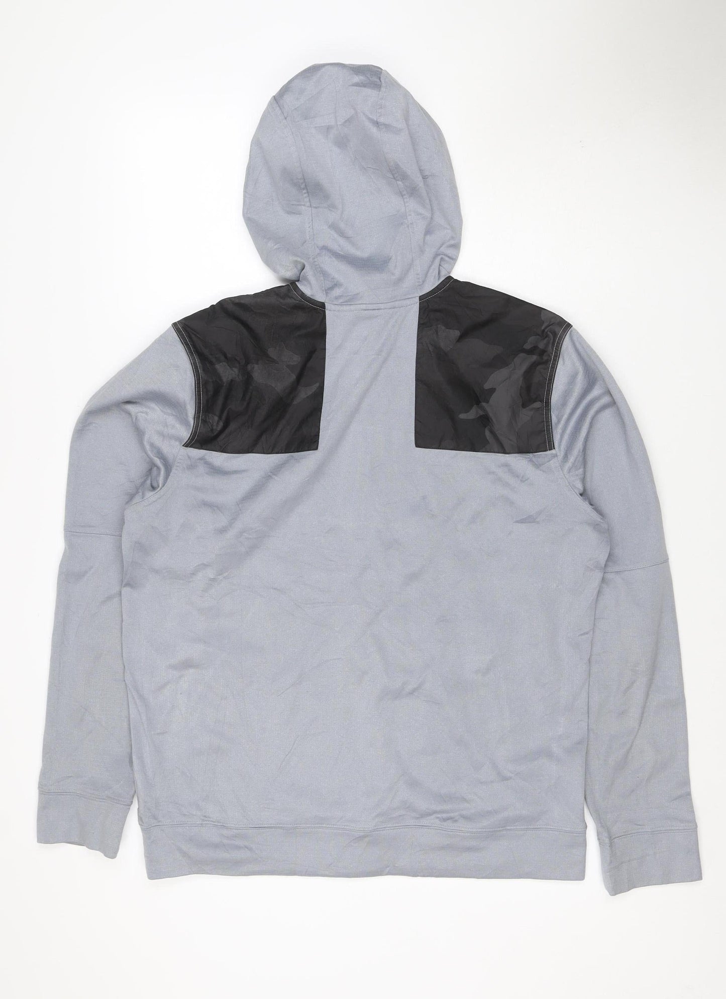 The North Face Men's Grey M 1/4 Zip Hooded Fleece Pullover