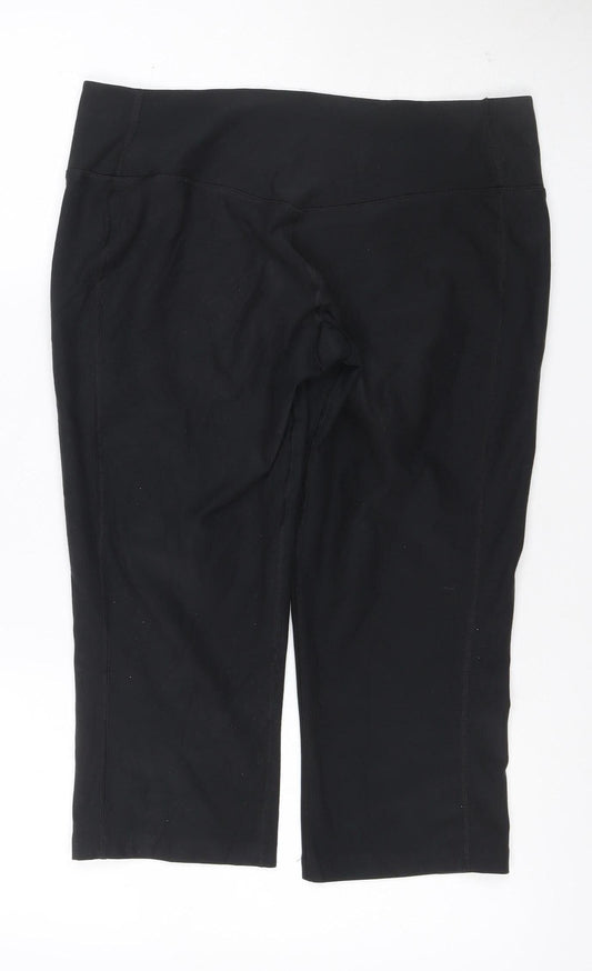 Nike Women Black L Dri-FIT Athletic Skinny Leggings Gym Running Yoga