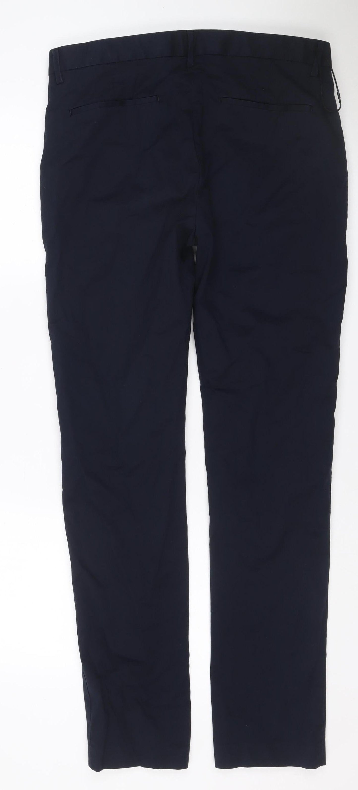 Marks and Spencer Men Black 34/33 Slim Stretch Chino Trousers