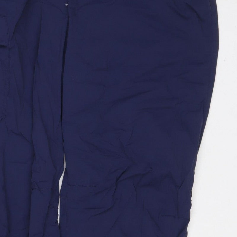 Berghaus Men's Blue L Snow Pants Elastic Waist Drawstring Ankle Outdoor