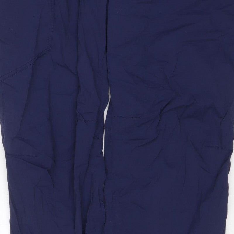 Berghaus Men's Blue L Snow Pants Elastic Waist Drawstring Ankle Outdoor