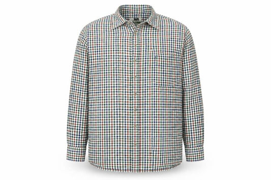 Front view of Champion Men’s 2XL Multicoloured Check Classic Fit Long Sleeve Shirt