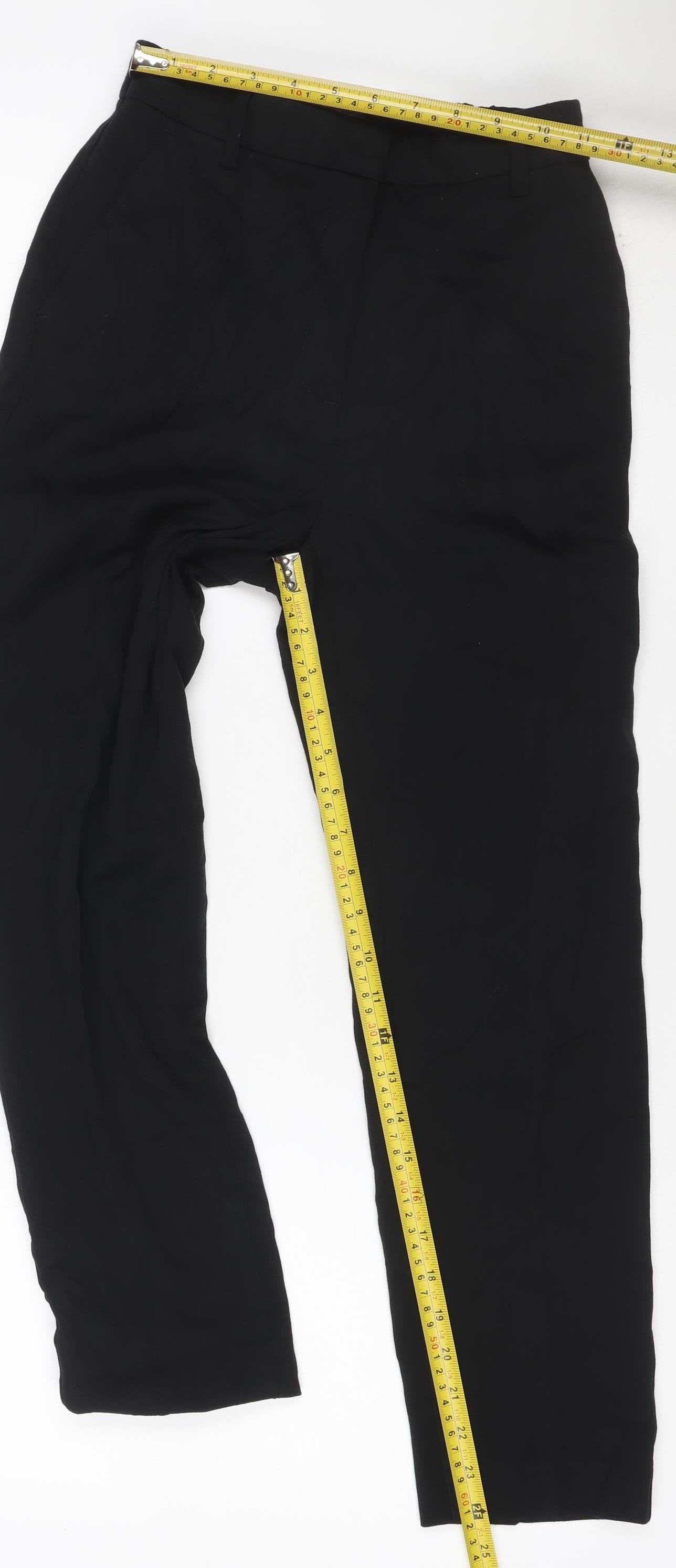 Marks & Spencer Women’s Black Size 8 Short Straight Work Trousers