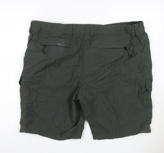 M&S Men’s Olive 44in Cargo Shorts Lightweight Multi Pocket