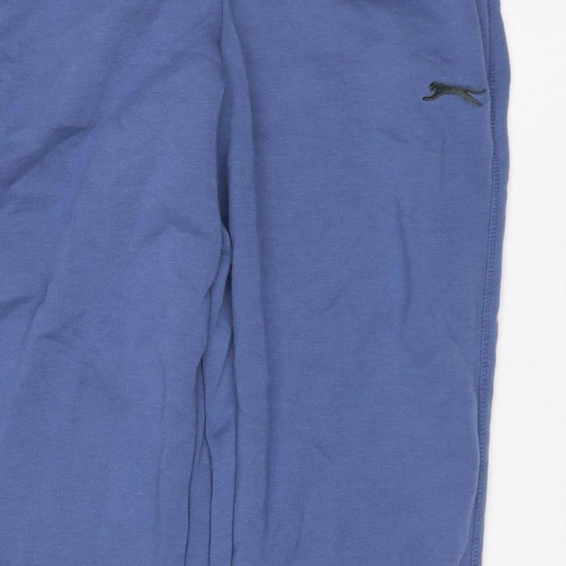Slazenger Men’s Blue L Fleece Jogger Sweatpants Elastic Waist