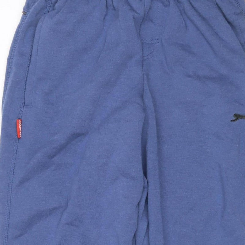 Slazenger Men’s Blue L Fleece Jogger Sweatpants Elastic Waist