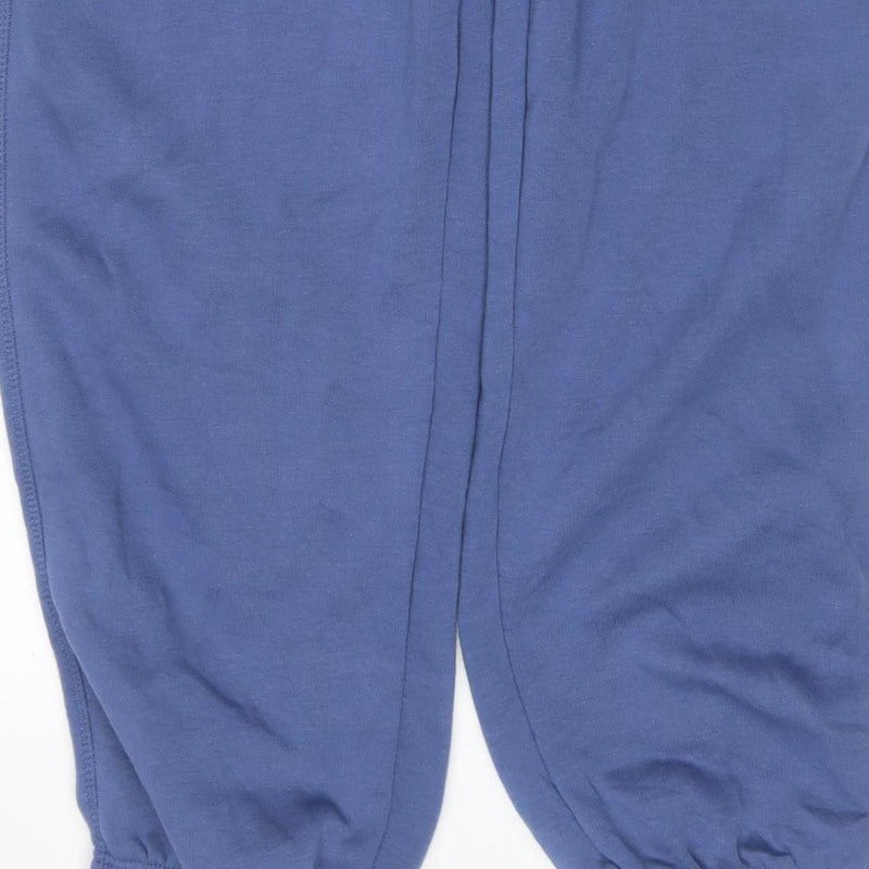 Slazenger Men’s Blue L Fleece Jogger Sweatpants Elastic Waist