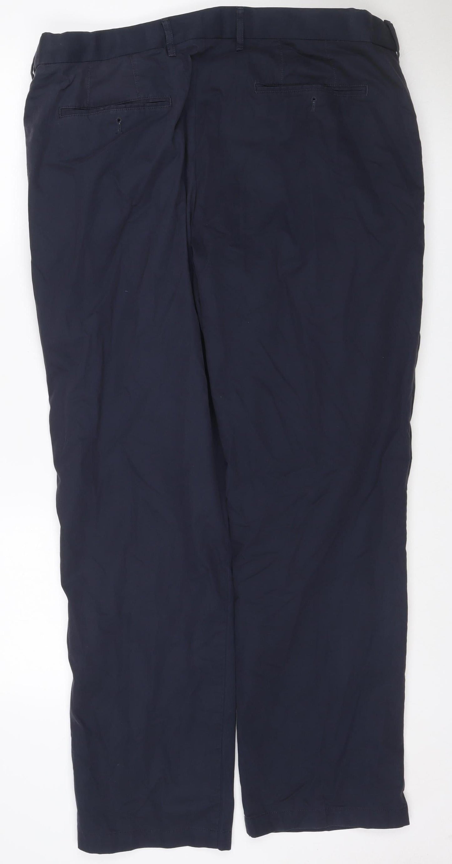 Blue Harbour Men’s Navy 40/31 Regular Cotton Chino Trousers