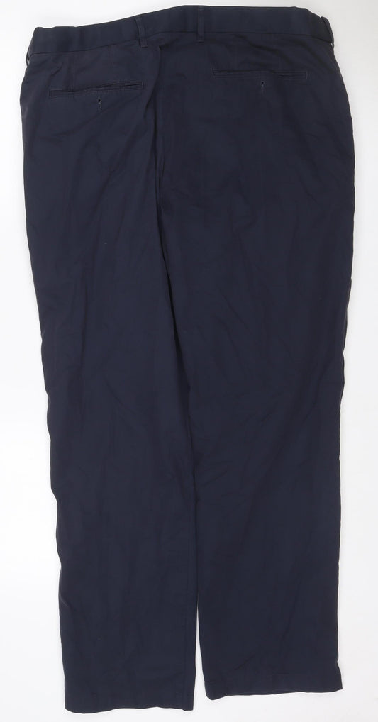 Blue Harbour Men’s Navy 40/31 Regular Cotton Chino Trousers