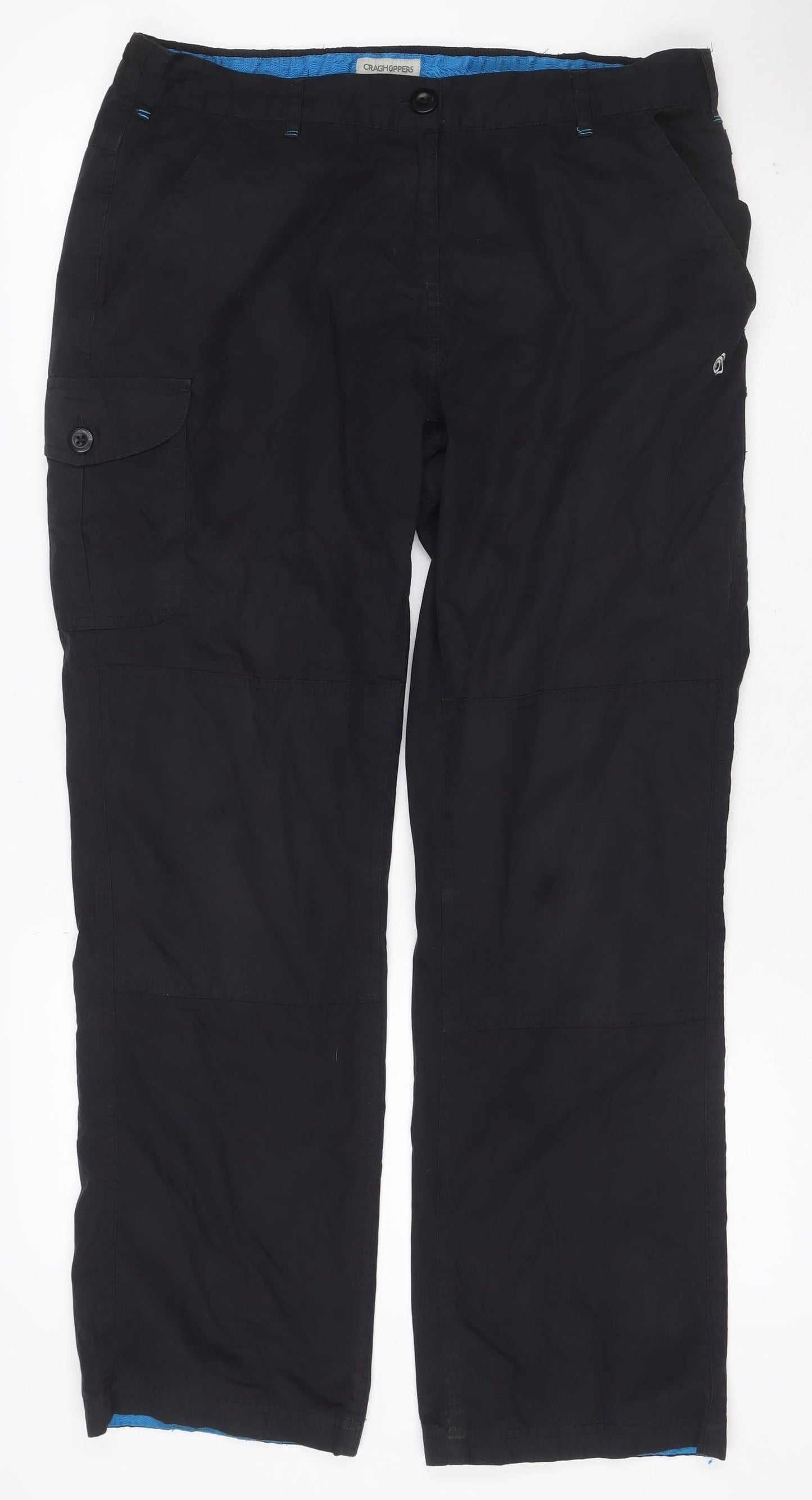 Craghoppers Women’s Black UK 14 Convertible Cargo Travel Trousers