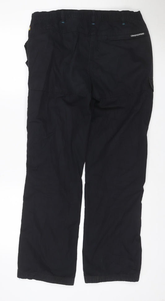 Craghoppers Women’s Black UK 14 Convertible Cargo Travel Trousers