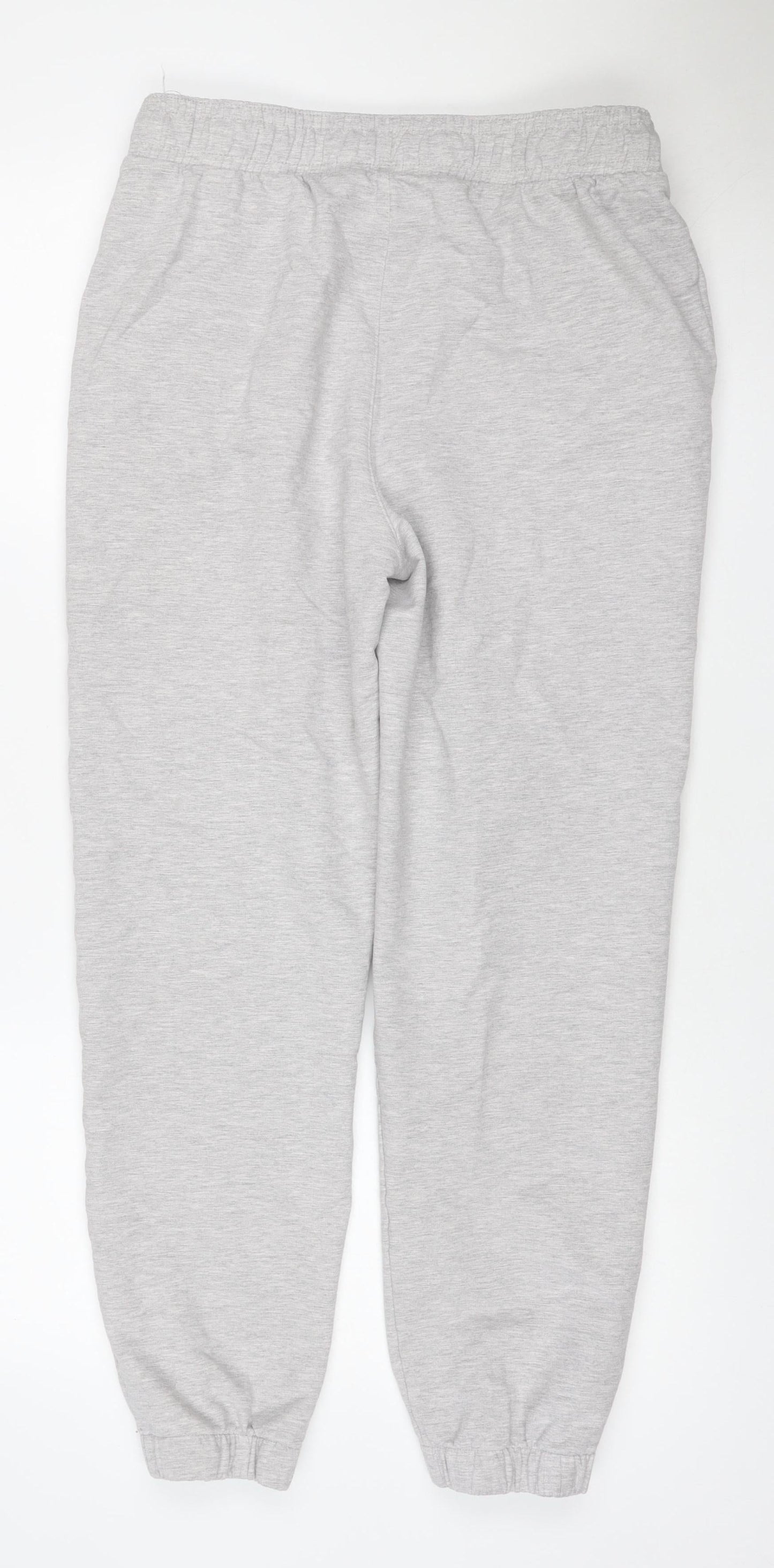 Marks and Spencer Women Grey Size 12 Cotton Jogger Sweatpants