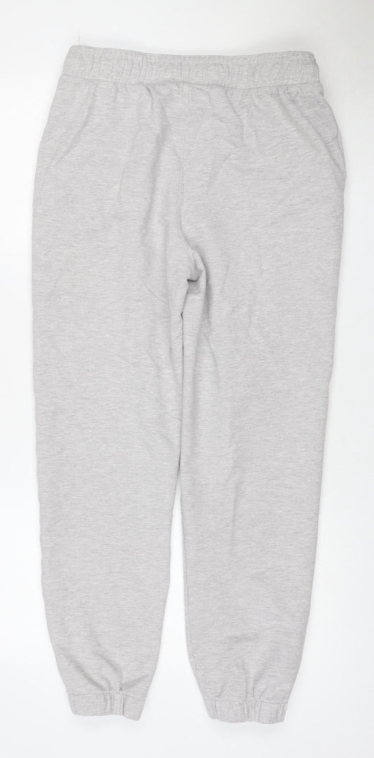 Marks and Spencer Women Grey Size 12 Cotton Jogger Sweatpants