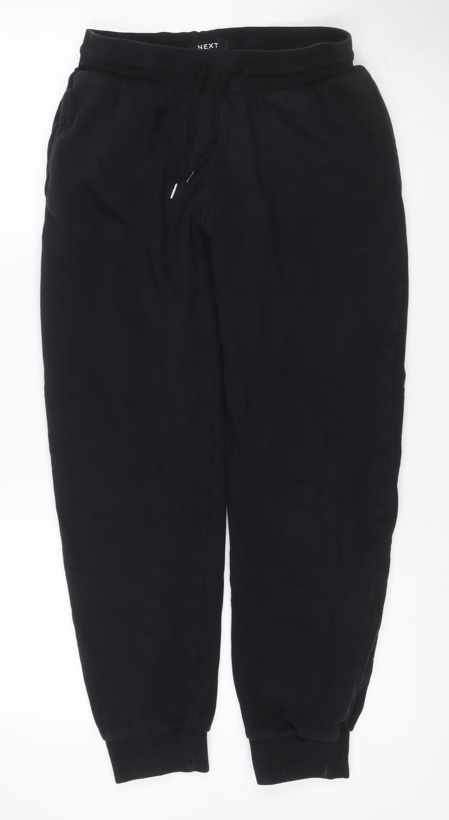 Next Men’s Black Size S Jogger Sweatpants Elastic Waist Zip Pockets