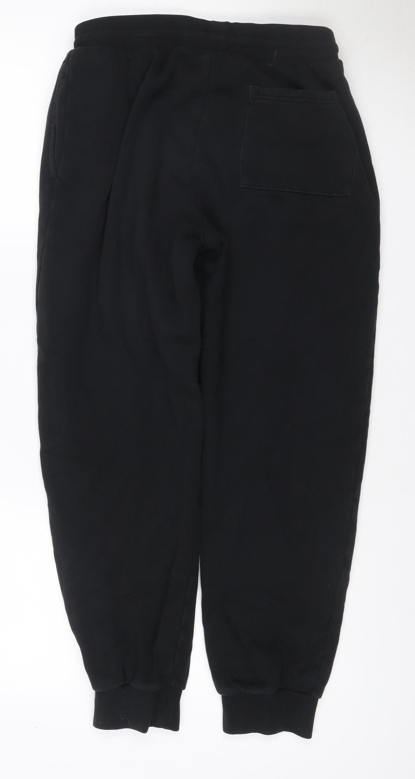 Next Men’s Black Size S Jogger Sweatpants Elastic Waist Zip Pockets