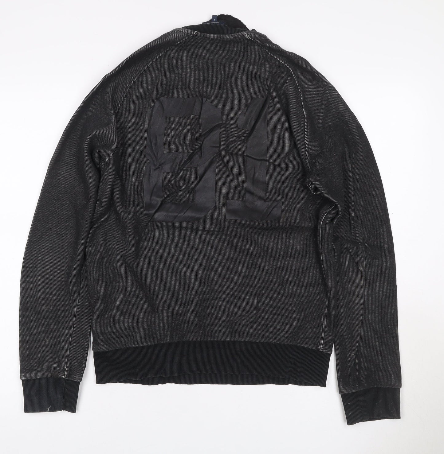 Armani Jeans Men’s Black S Pullover Crew Neck Logo Sweatshirt