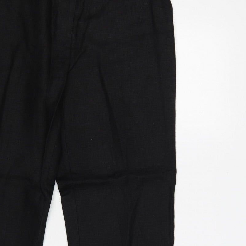 Viyella Women’s Black Size 10 Straight Leg Tailored Dress Trousers