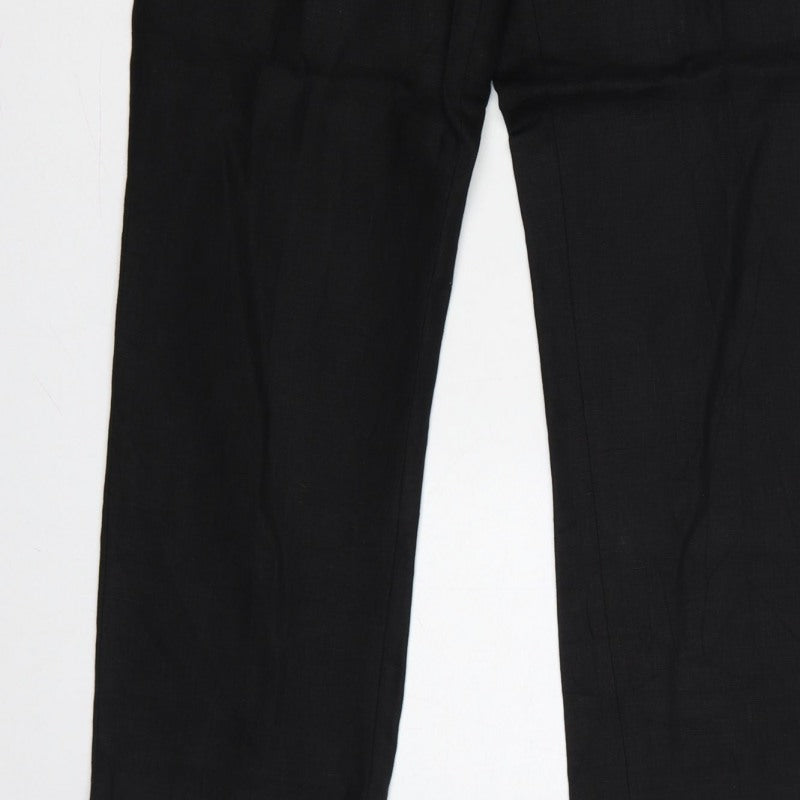 Viyella Women’s Black Size 10 Straight Leg Tailored Dress Trousers