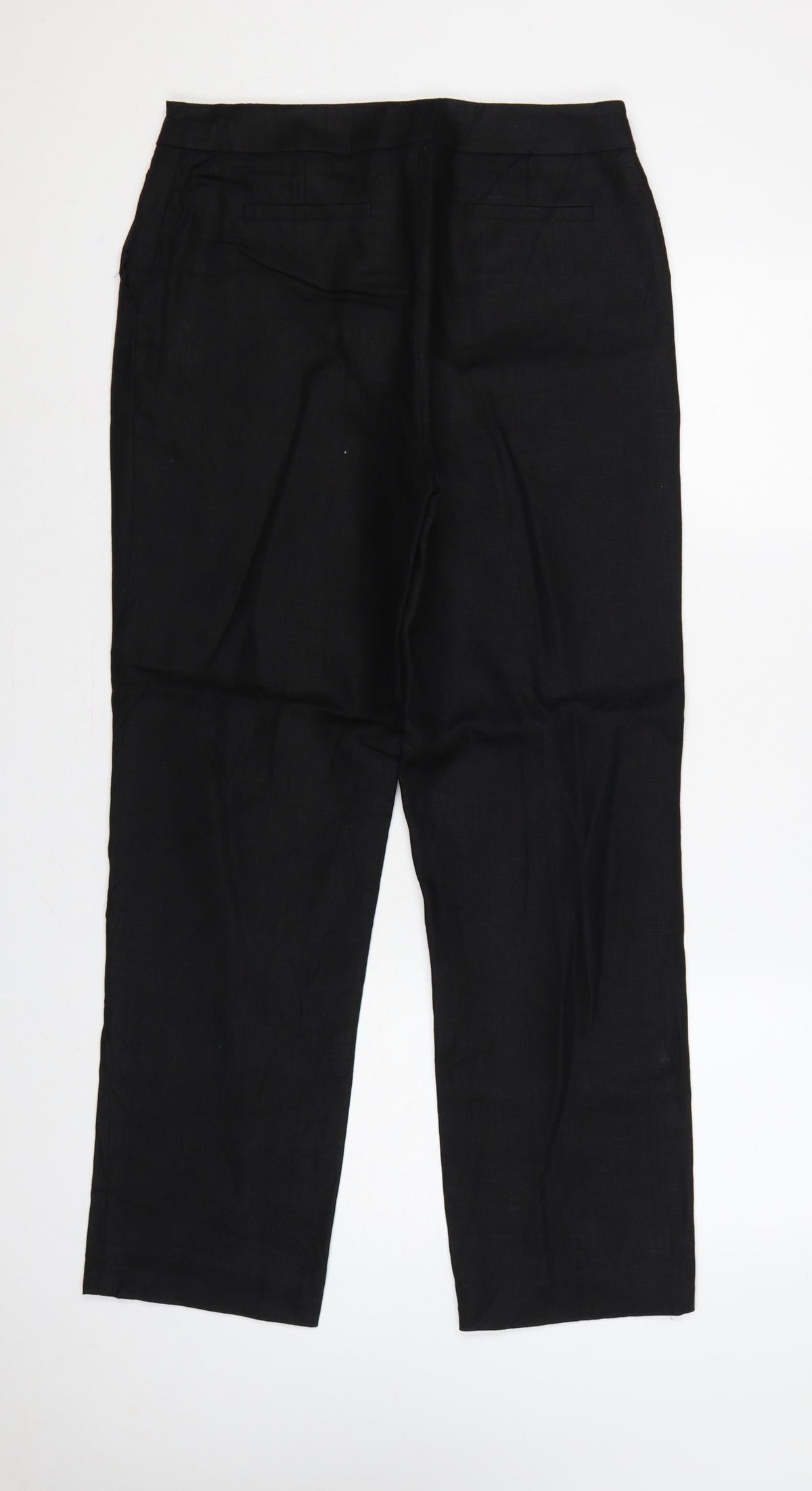 Viyella Women’s Black Size 10 Straight Leg Tailored Dress Trousers