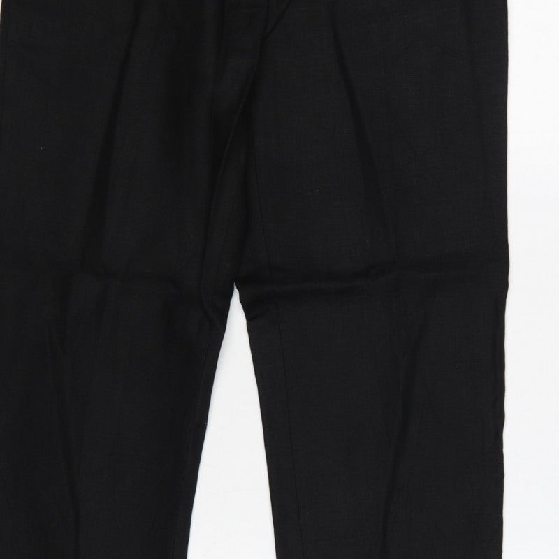 Viyella Women’s Black Size 10 Straight Leg Tailored Dress Trousers