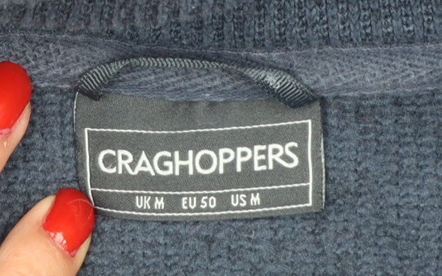 Craghoppers Men’s Blue M Half Zip Fleece Sweatshirt High Neck