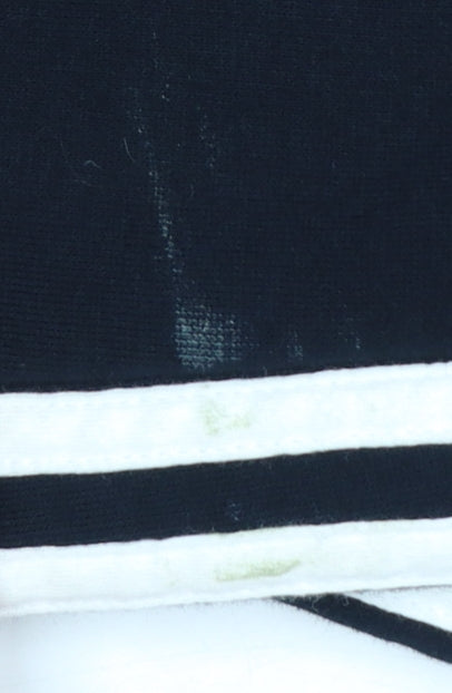 Adidas Men’s Black M Essentials 3 Stripe Cuffed Sweatpants