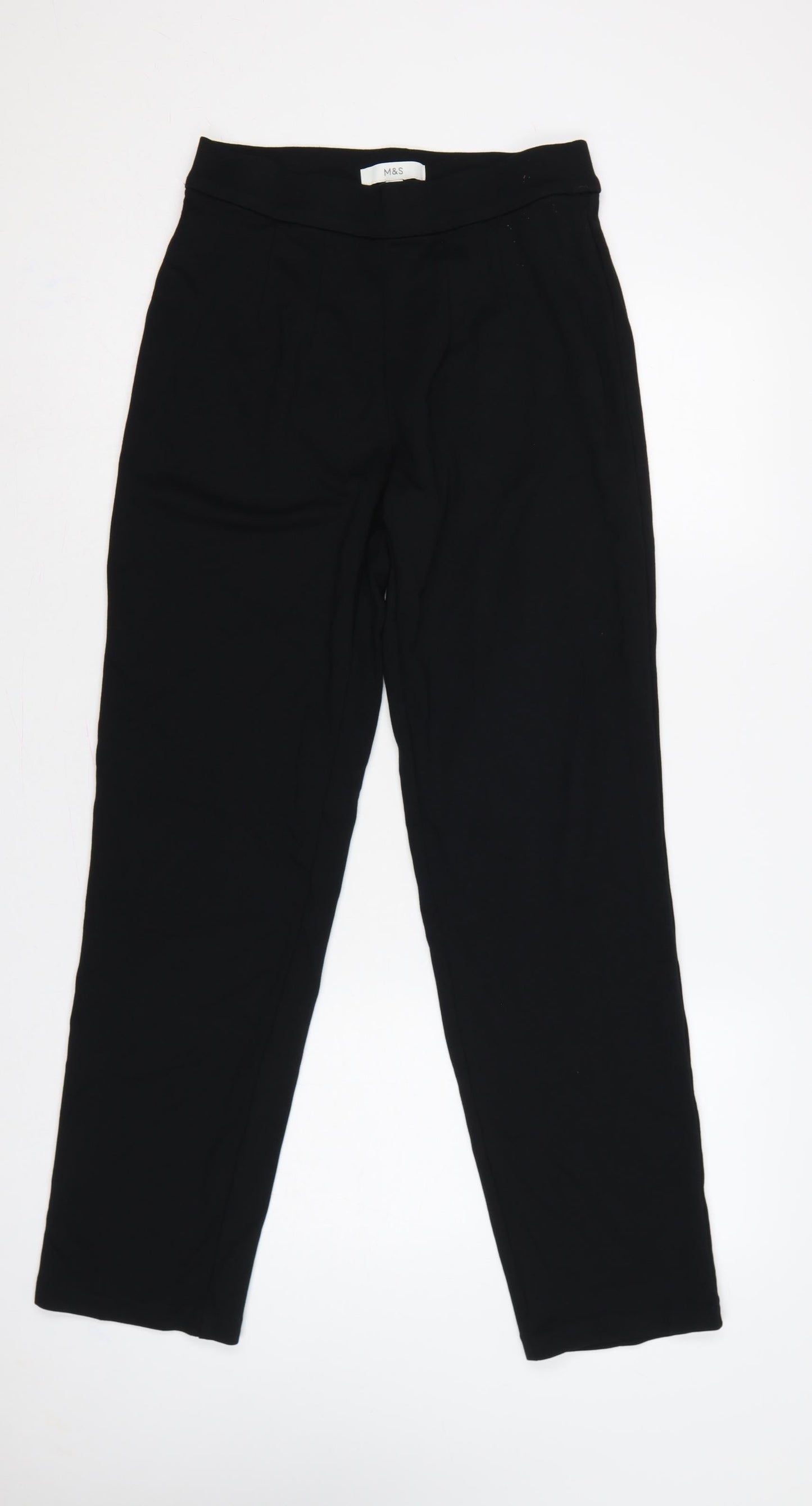 Marks and Spencer Women Black UK 10 Long High Rise Stretch Leggings