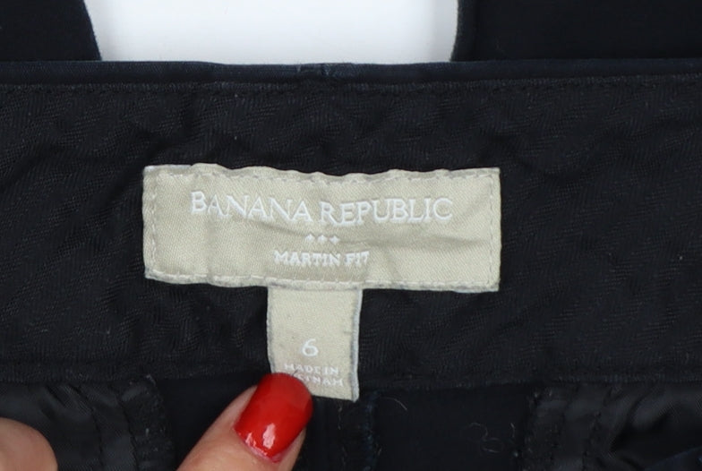 Banana Republic Women’s Black Size 6 Martin Fit Tapered Work Trousers