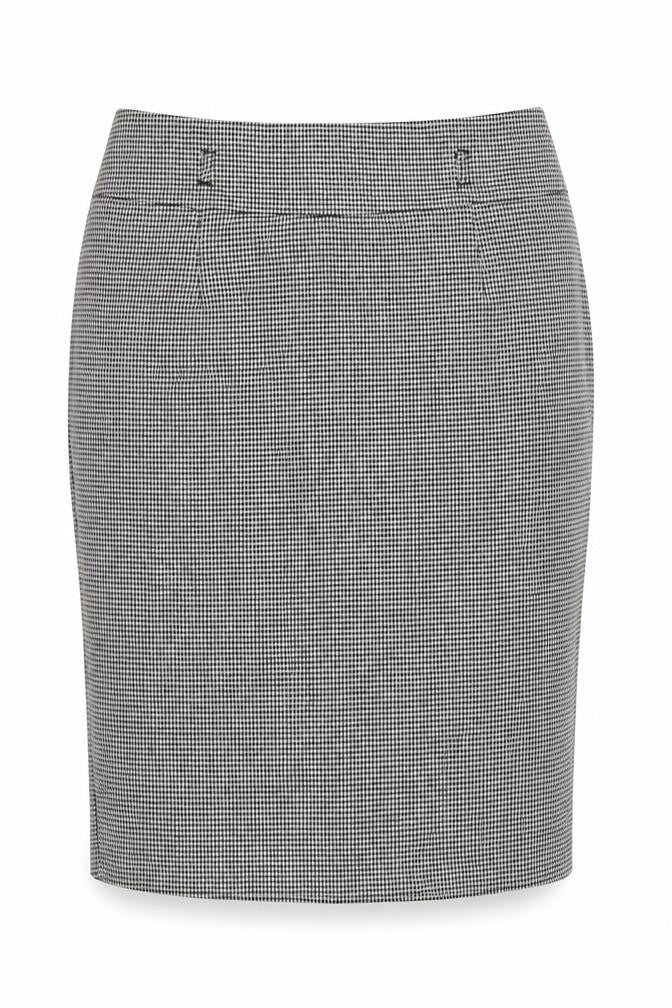 Marks & Spencer Women Black White Check Pencil Skirt UK 10 Lined
