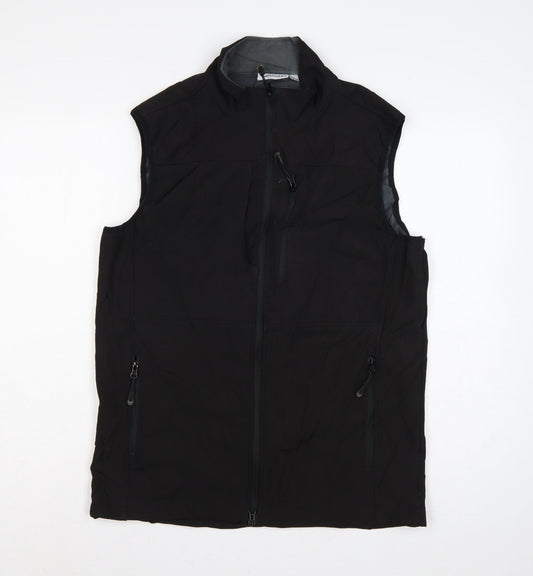 33,000ft Men’s Black M Softshell Full Zip Bodywarmer Waistcoat